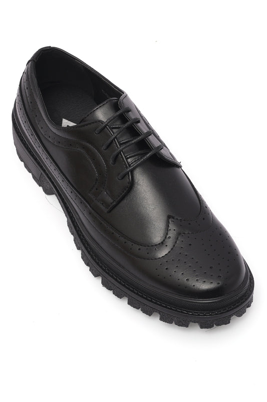 LASER CUT BROGUE-BLACK