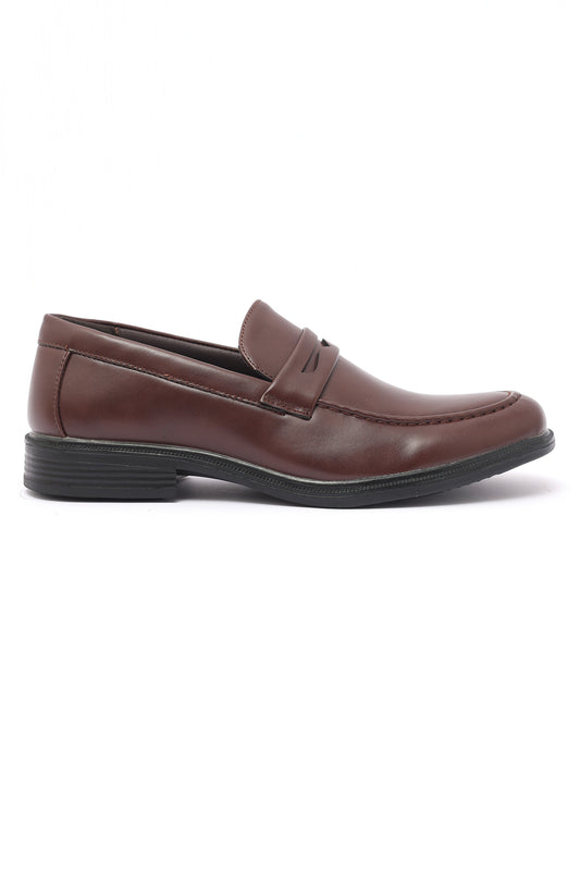 FAUX LEATHER LOAFER-COFFEE