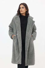 FUR COAT-GREY