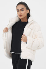 FUR JACKET-WHITE