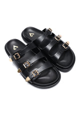 LUXE HARBOUR SANDALS-BLACK
