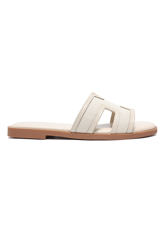 ELITE EMPORIUM SLIDES-BEIGE