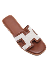 ELITE EMPORIUM SLIDES-CAMEL