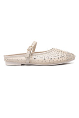 SPARKLE STRAP BALLET-BEIGE
