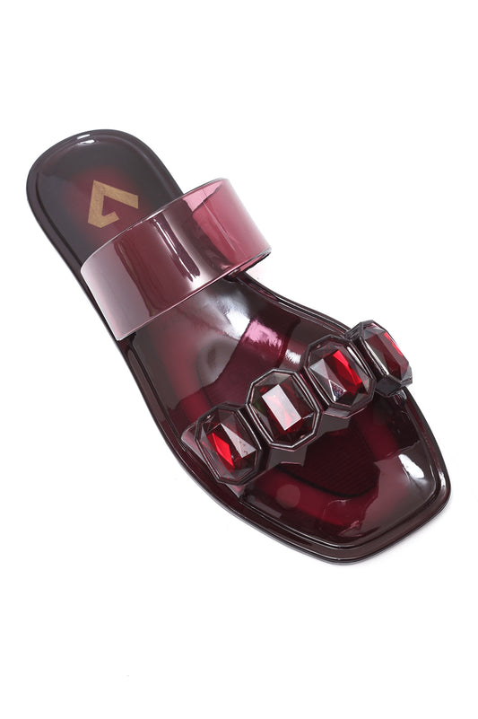 RUBY CRYSTAL CLEAR SLIDE-WINE