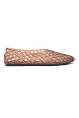 JELLY WEAVE FLATS-COFFEE