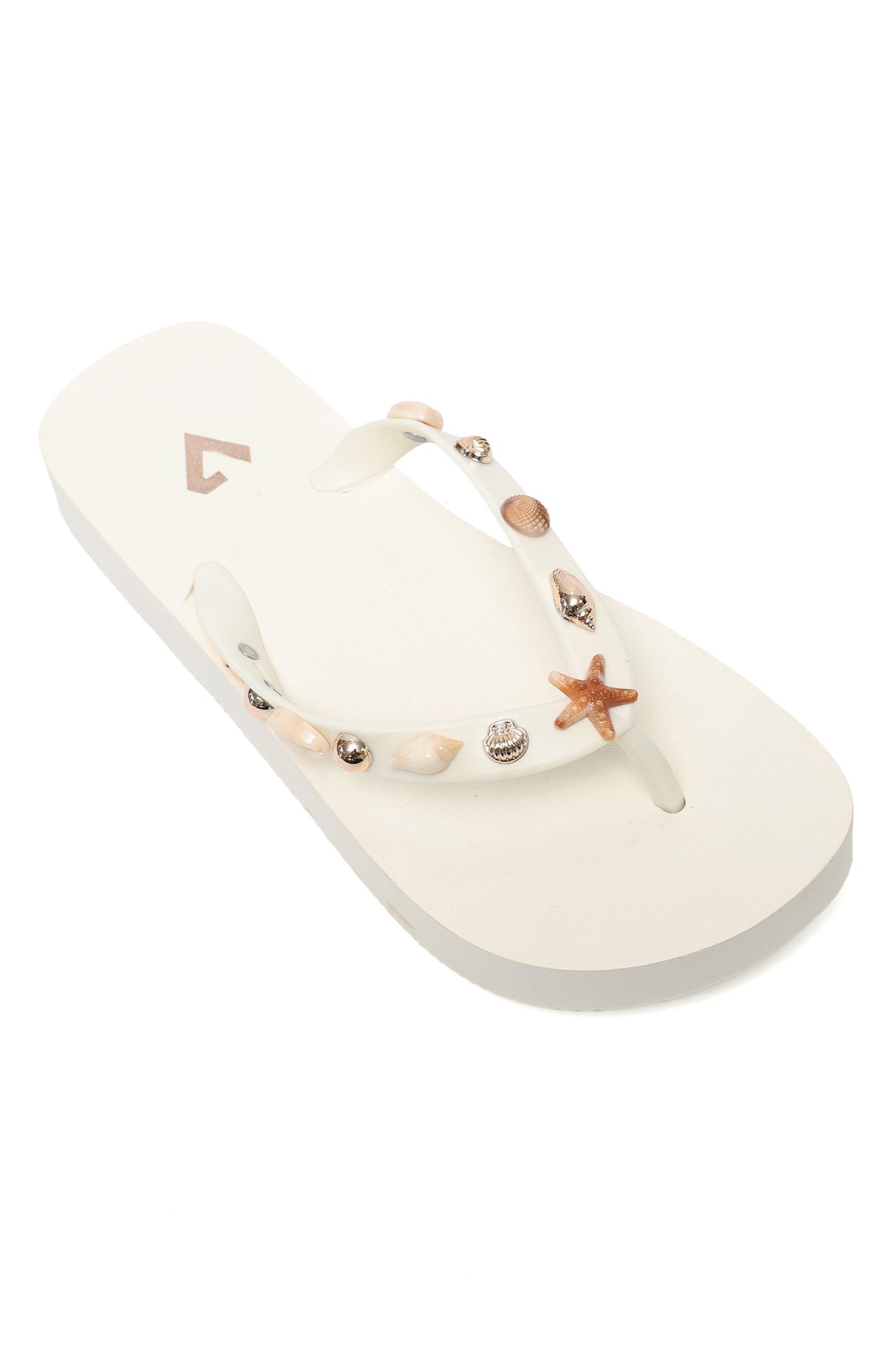 STARFISH DECOR SUMMER FLIP FLOP-OFFWHITE