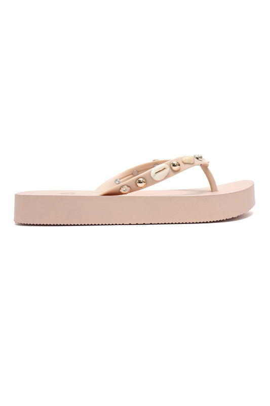 STARFISH DECOR SUMMER FLIP FLOP-NUDE