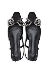RADIANCE CRYSTAL LOW HEELS-BLACK