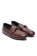 VERONA STONE LINK LOAFERS-COFFEE