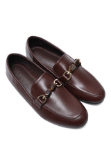 VERONA STONE LINK LOAFERS-COFFEE