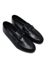 VERONA STONE LINK LOAFERS-BLACK