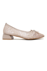 ROSABELLE BLOCK HEELS-BEIGE