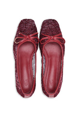 ROSABELLE BLOCK HEELS-MAROON