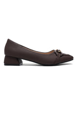 MODERN MUSE BLOCK HEELS-COFFEE