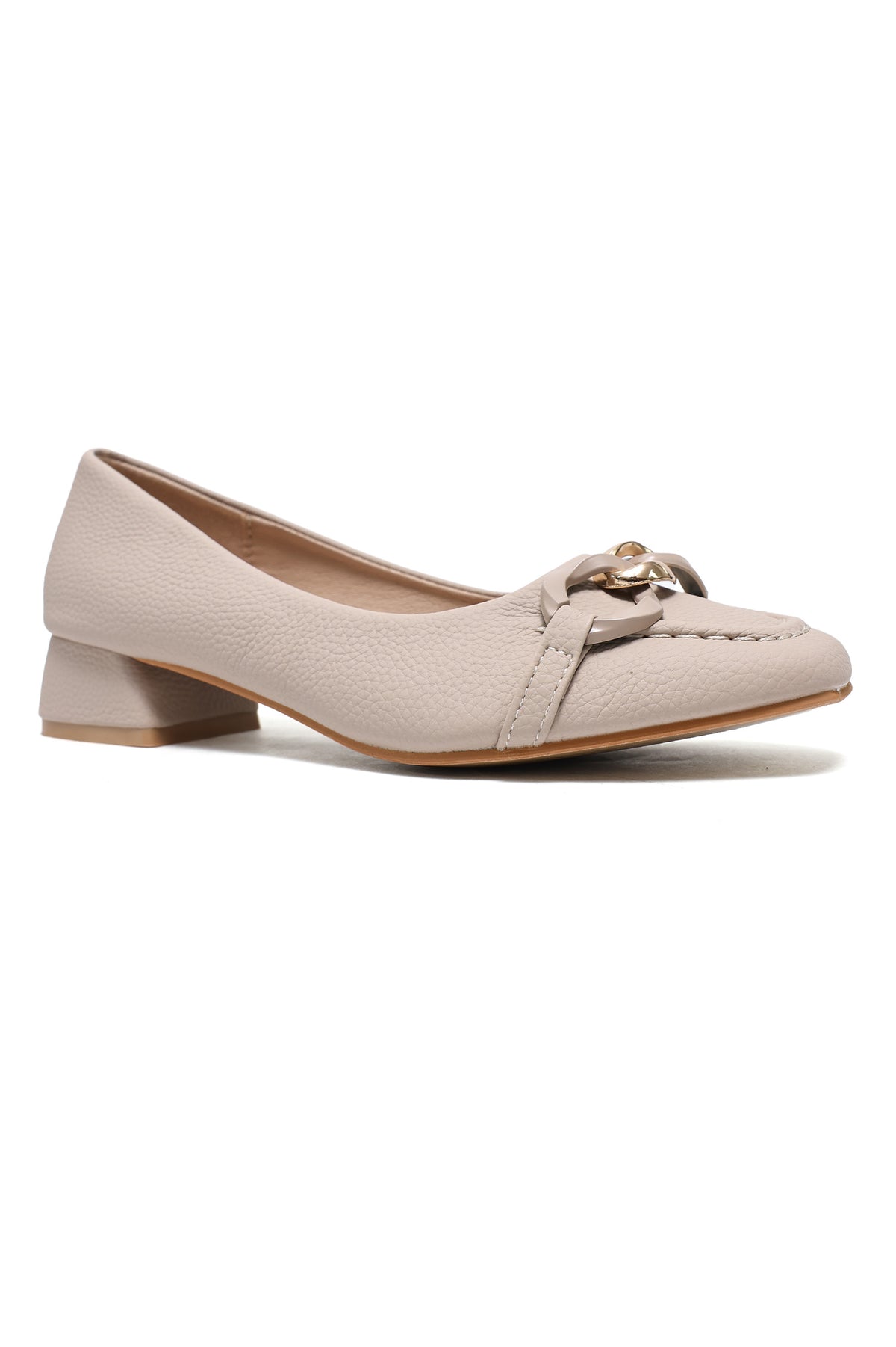 MODERN MUSE BLOCK HEELS-BEIGE