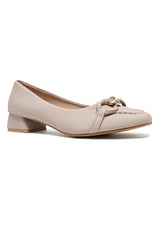 MODERN MUSE BLOCK HEELS-BEIGE