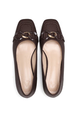MODERN MUSE BLOCK HEELS-COFFEE