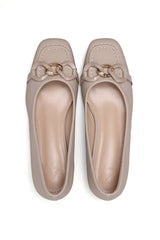 MODERN MUSE BLOCK HEELS-BEIGE