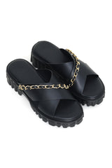 CHUNKY SLIDES-BLACK