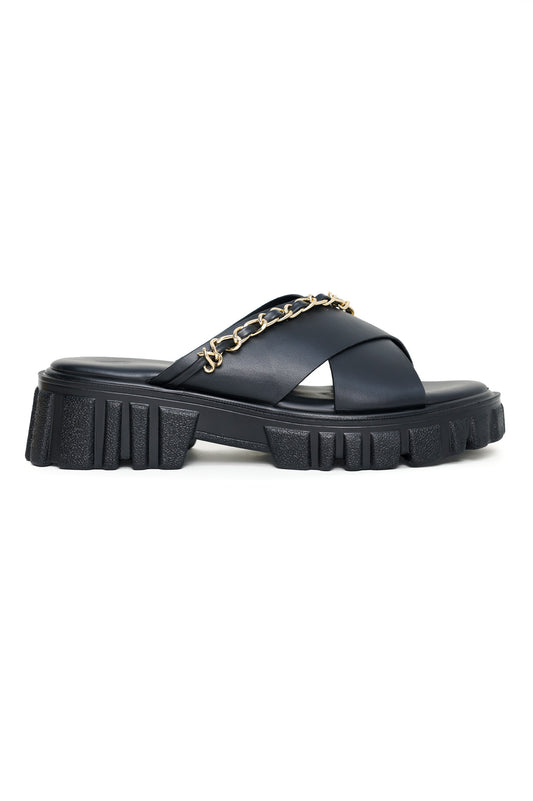 CHUNKY SLIDES-BLACK