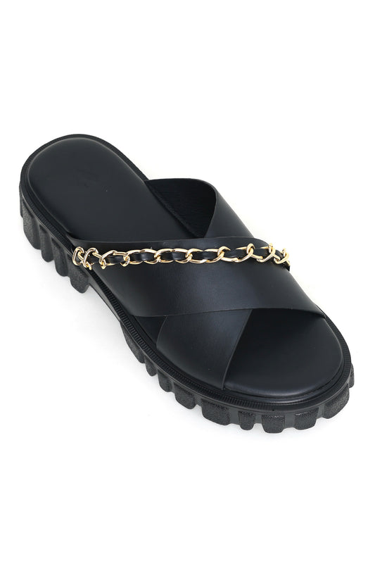 CHUNKY SLIDE-BLACK