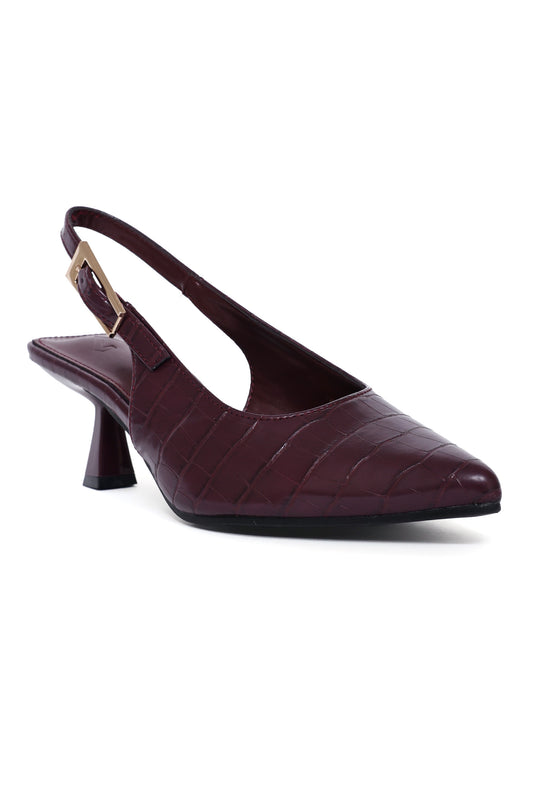 ELEGANT SLINGBACK HEEL-WINE