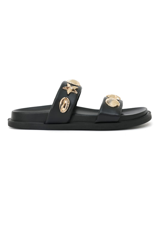 OCEAN GLINT SANDAL-BLACK