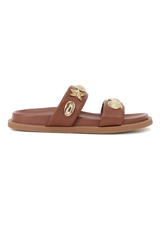 OCEAN GLINT SANDAL-BROWN