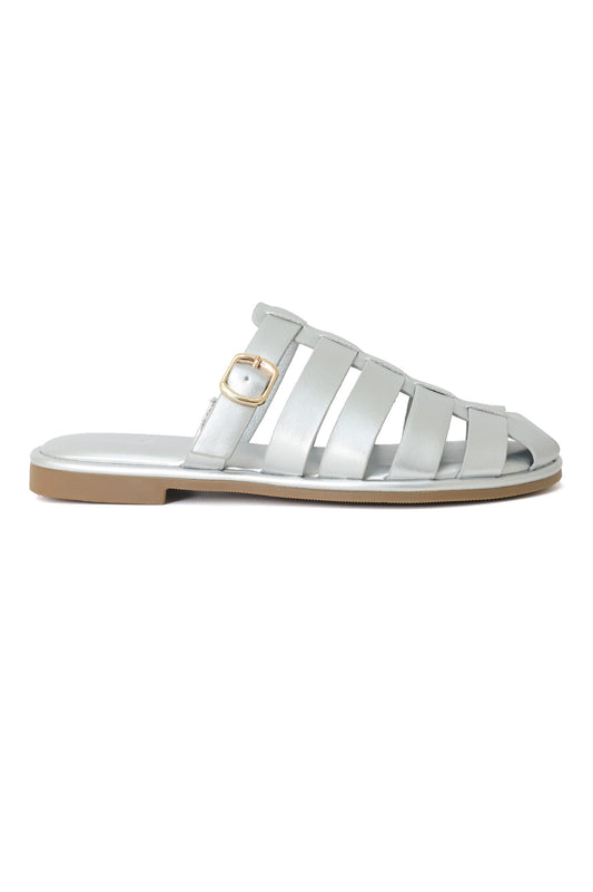 ARIA CAGED BUCKLE-SILVER