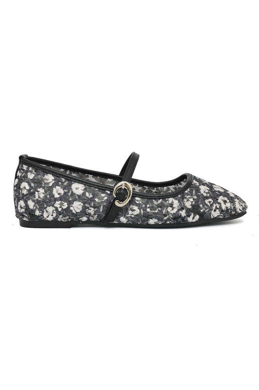 NOIRPETAL MESH BALLET-BLACK