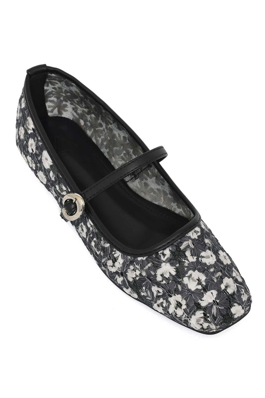 NOIRPETAL MESH BALLET-BLACK