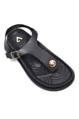 COMFORT GLEAM SANDALS-BLACK