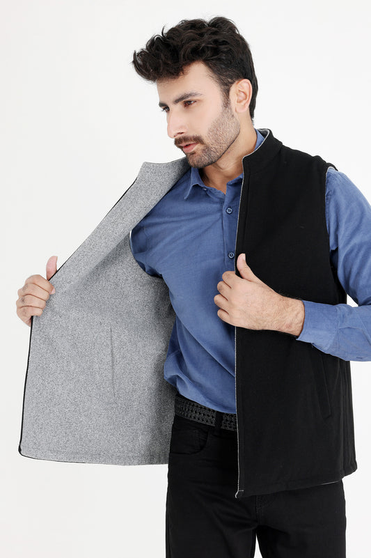 WAISTCOAT-BLACK/GREY