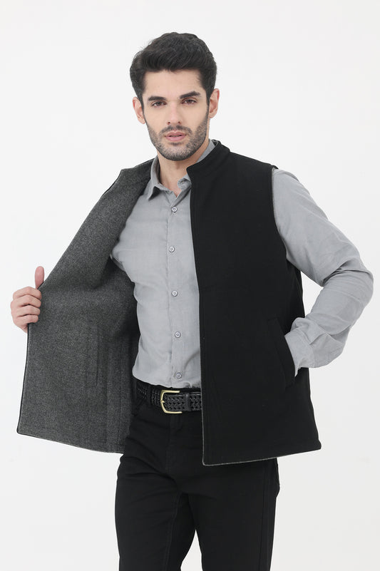 WAISTCOAT-BLACK/CHARCOAL