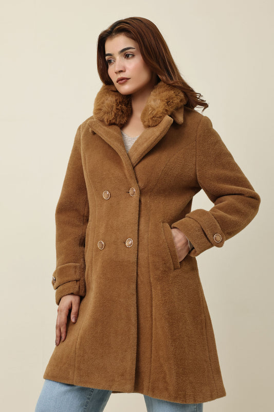 ELEGANT WINTER OVERCOAT-CAMEL