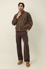 STONEHOLD ZIPPER JACKET-COFFEE