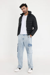 PUFFER JACKET-BLACK