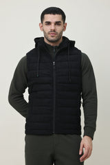 SLEEVELESS TRAIL JACKET-BLACK
