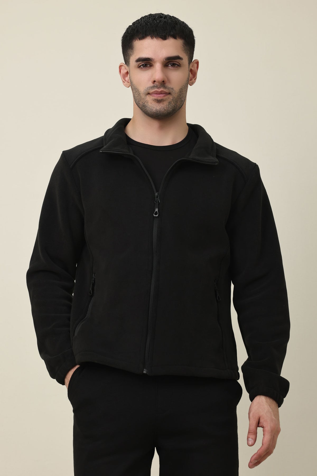 ULTRA CORE FLEECE JACKET-BLACK