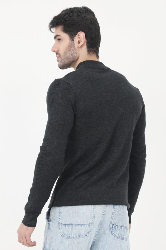 ALMAS SWEATER-CHARCOAL