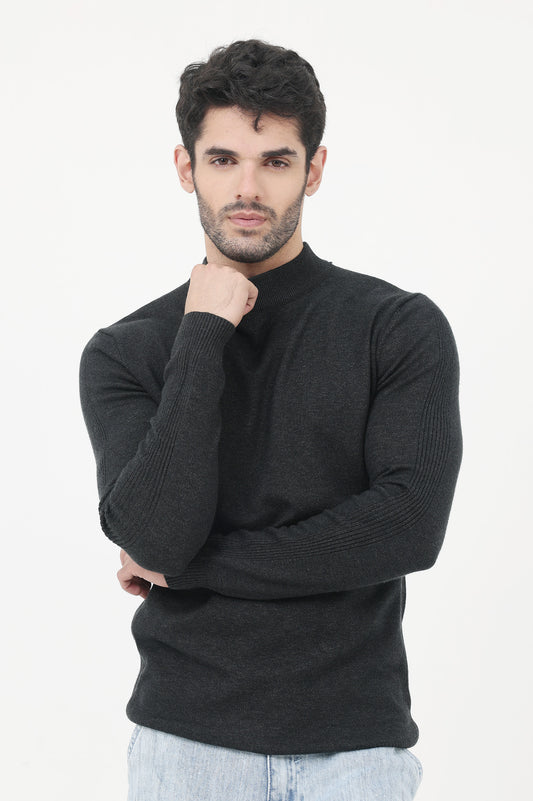 ALMAS SWEATER-CHARCOAL