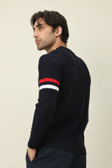 TIMBERLINE STRIPED SWEATER-NAVY