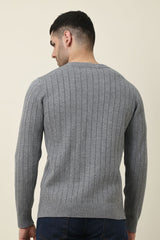 HENLEY SOLO SWEATER-GREY