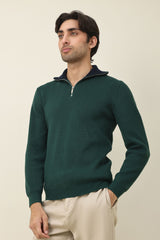 RIVIERA SLIM-FIT SWEATER-GREEN