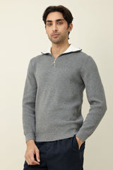 RIVIERA SLIM-FIT SWEATER-GREY