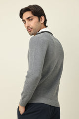 RIVIERA SLIM-FIT SWEATER-GREY