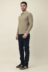 SUSTAINABLE WOOL SWEATER-BEIGE