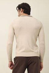 CLASSIC COMFORT SWEATER-BEIGE