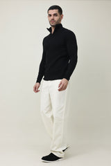 CLASSIC COMFORT SWEATER-BLACK